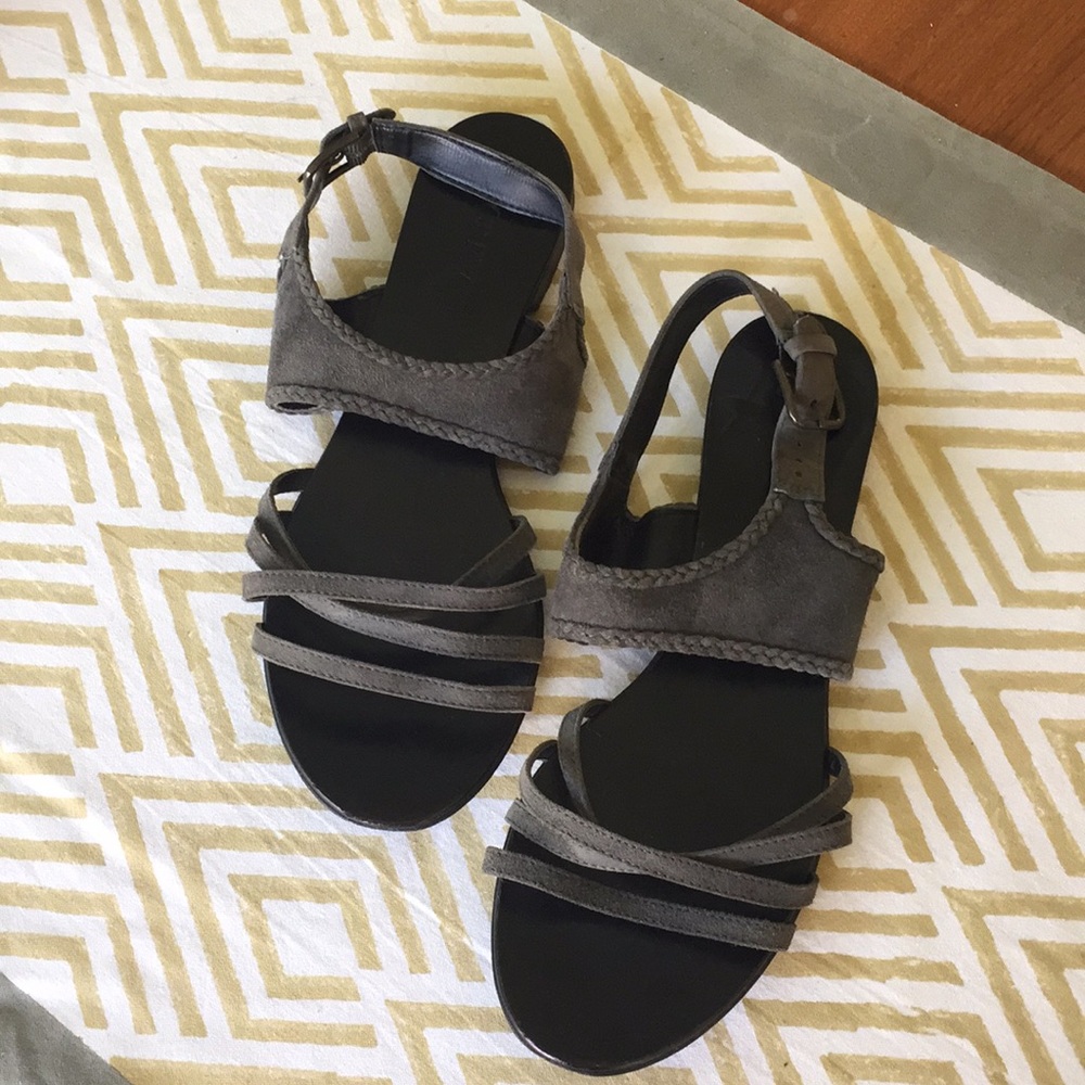 J.crew grey suede sandals